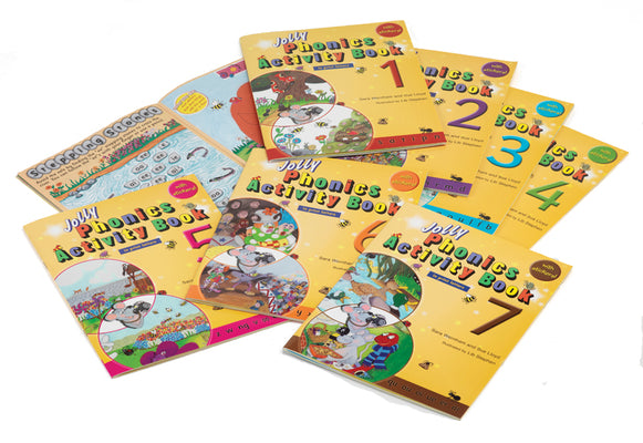 Jolly Phonics Activity Book Set: In Print Letters (1-7)